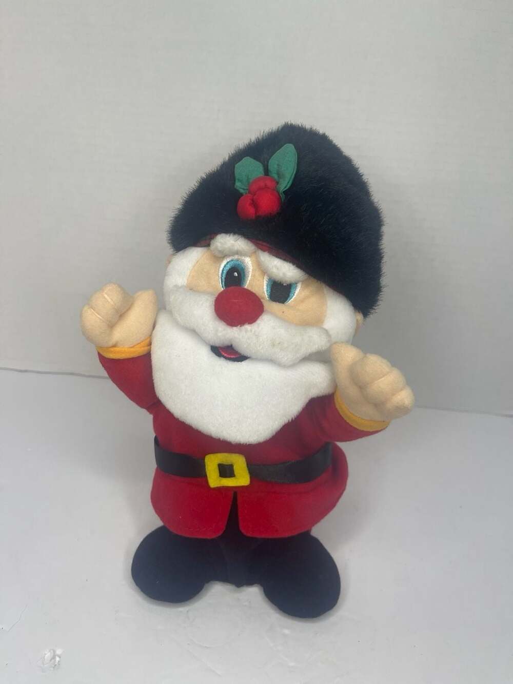 Rare Bestway Toys Animated Musical Christmas Santa Nutcracker Plush Works